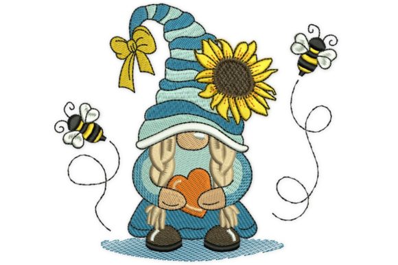 Bee Girl Gnome Embroidery Review