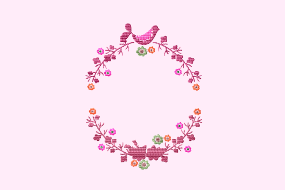 Bird Flower Wreath: A Seasonal Embroidery Review