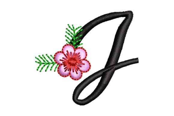 Floral Letter J Embroidery Review