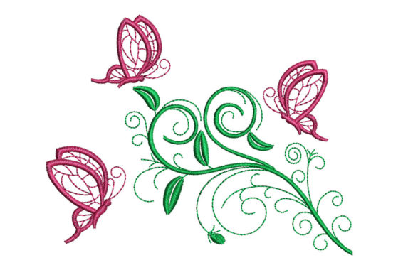 Flower and Butterflies Embroidery Review