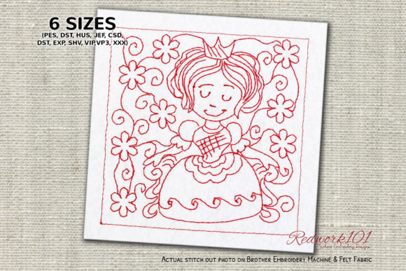 Queen with Floral Background Embroidery Review