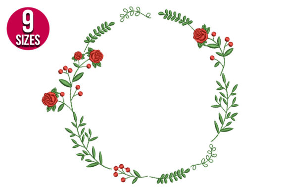 Rose Wreath Embroidery Design Review